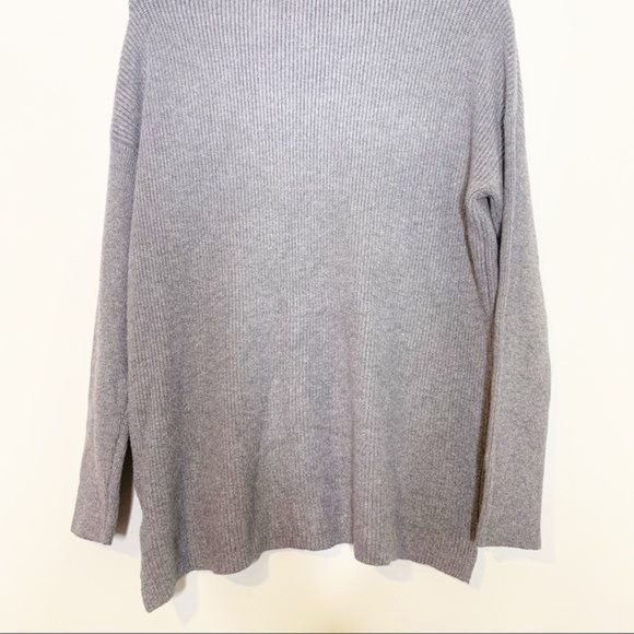 NWT Devotion by Cyrus Charcoal Rib Knit Long Sleeve Cowl Neck Sweater Small - Picture 8 of 11